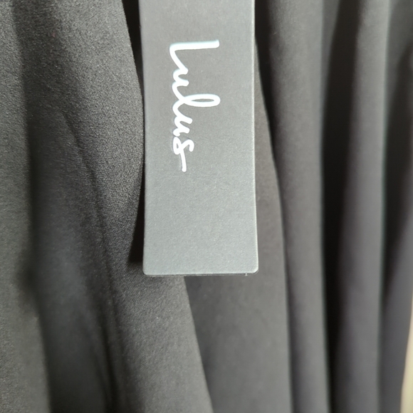 Lulus Women's Wonder Whirl Twist Cutout Back Mini Cocktail Dress, Black Size S - Picture 3 of 4